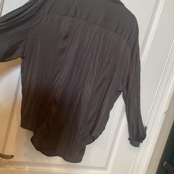 Mustard seed  charcoal  gray size S long sleeve top NWT - Picture 7 of 7